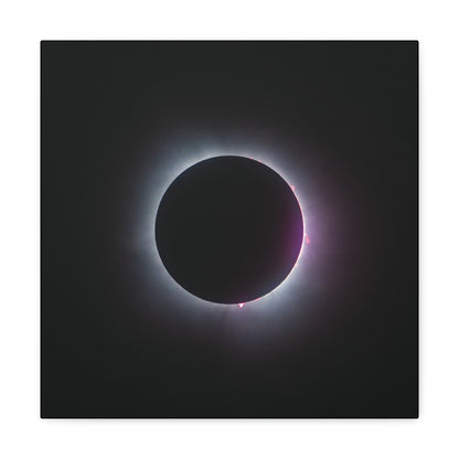 Prominence of Totality Eclipse on Canvas