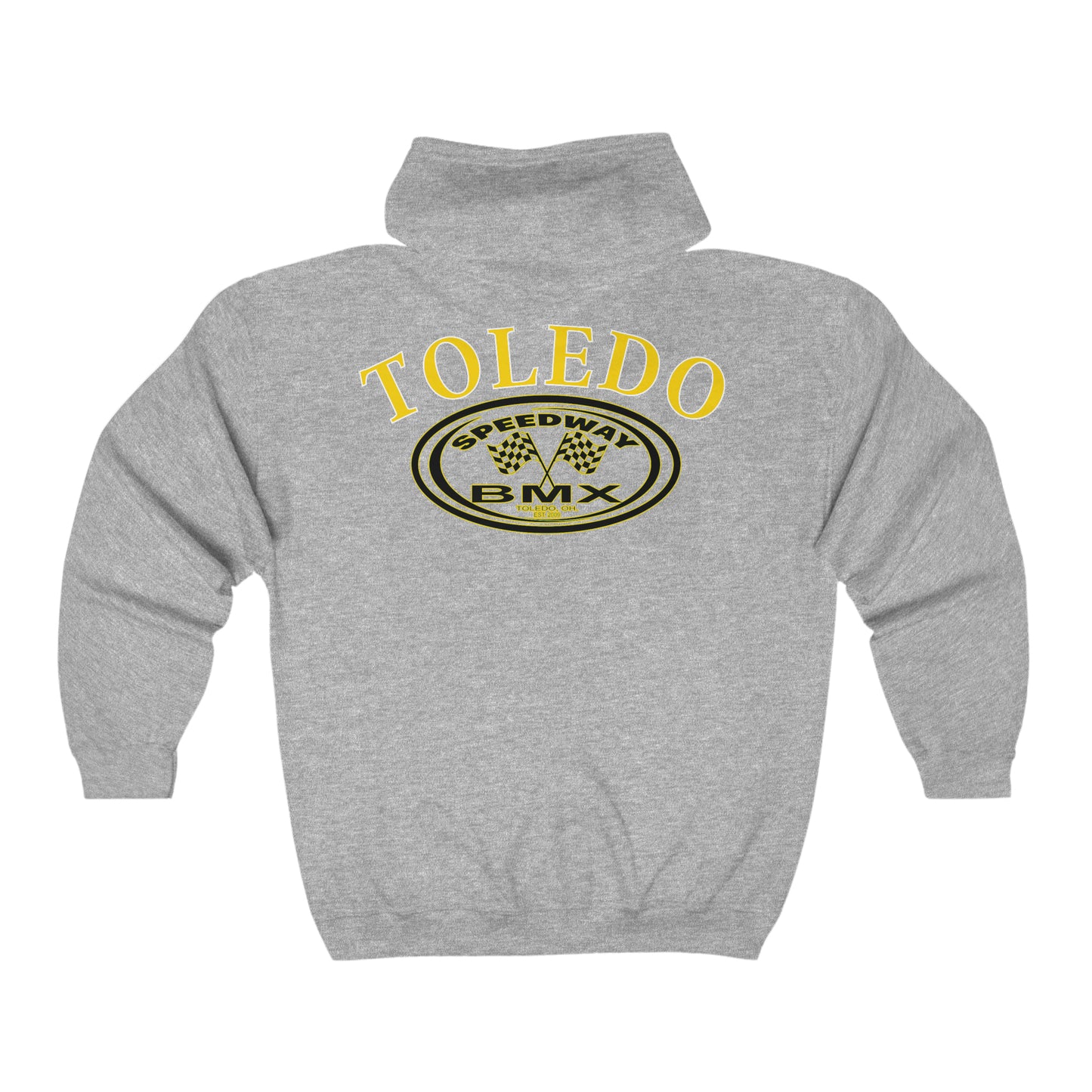 Toledo Speedway BMX Unisex Heavy Blend™ Full Zip Hooded Sweatshirt