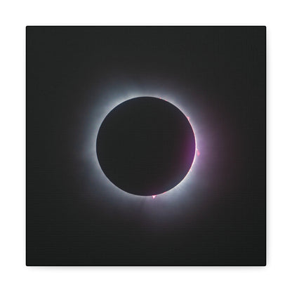 Prominence of Totality Eclipse on Canvas
