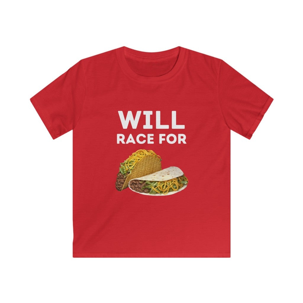 Kids Softstyle Tee - Race for Tacos