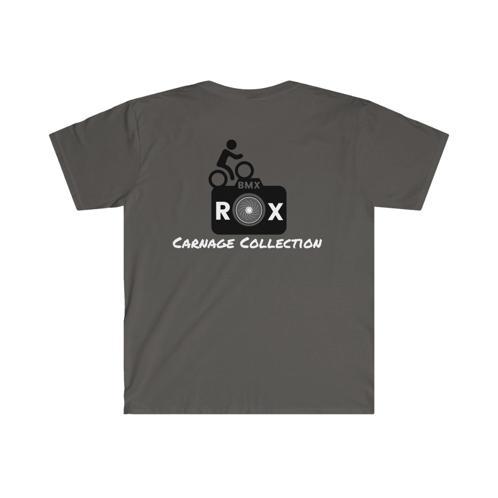 Unisex Softstyle T-Shirt - BMX ROX Carnage Collection, Breakdancing!